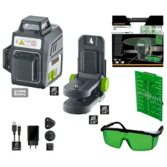Nivel digital láser verde tridimensional  360° PocketPlane-Laser 3G  láser horizontal y dos verticales