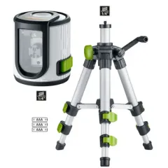 Nivel digital Láser verde EasyCross-Laser Green automático de líneas  cruzadas con trípode compacto