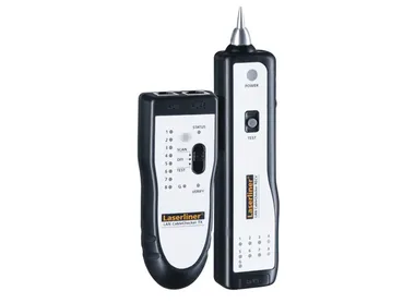 Set de comprobadores para cables LAN, SAT, TV, teléfono y audio, con emisor y receptor