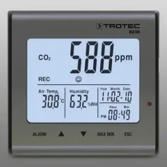 Medidor de CO2 BZ30 con registrador de datos de la  calidad de aire
