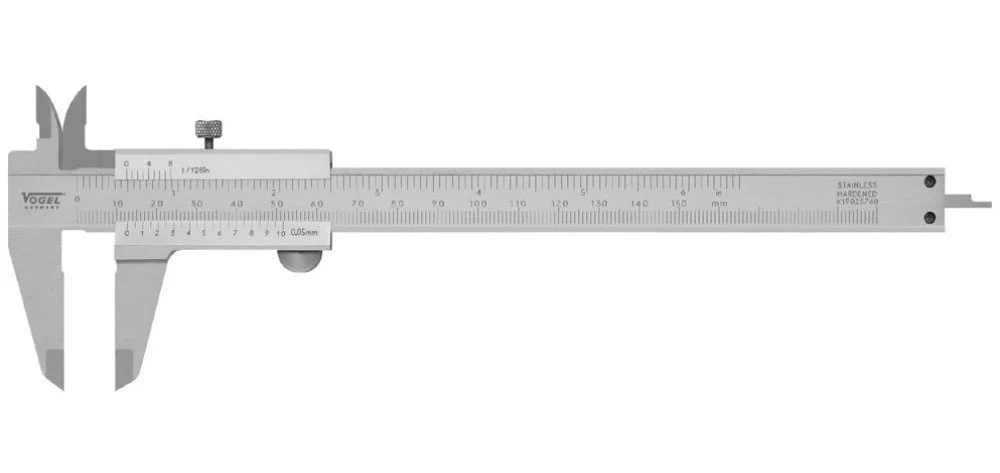 Pie de rey vernier analógico de 8¨/200mm marca Vogel Germany